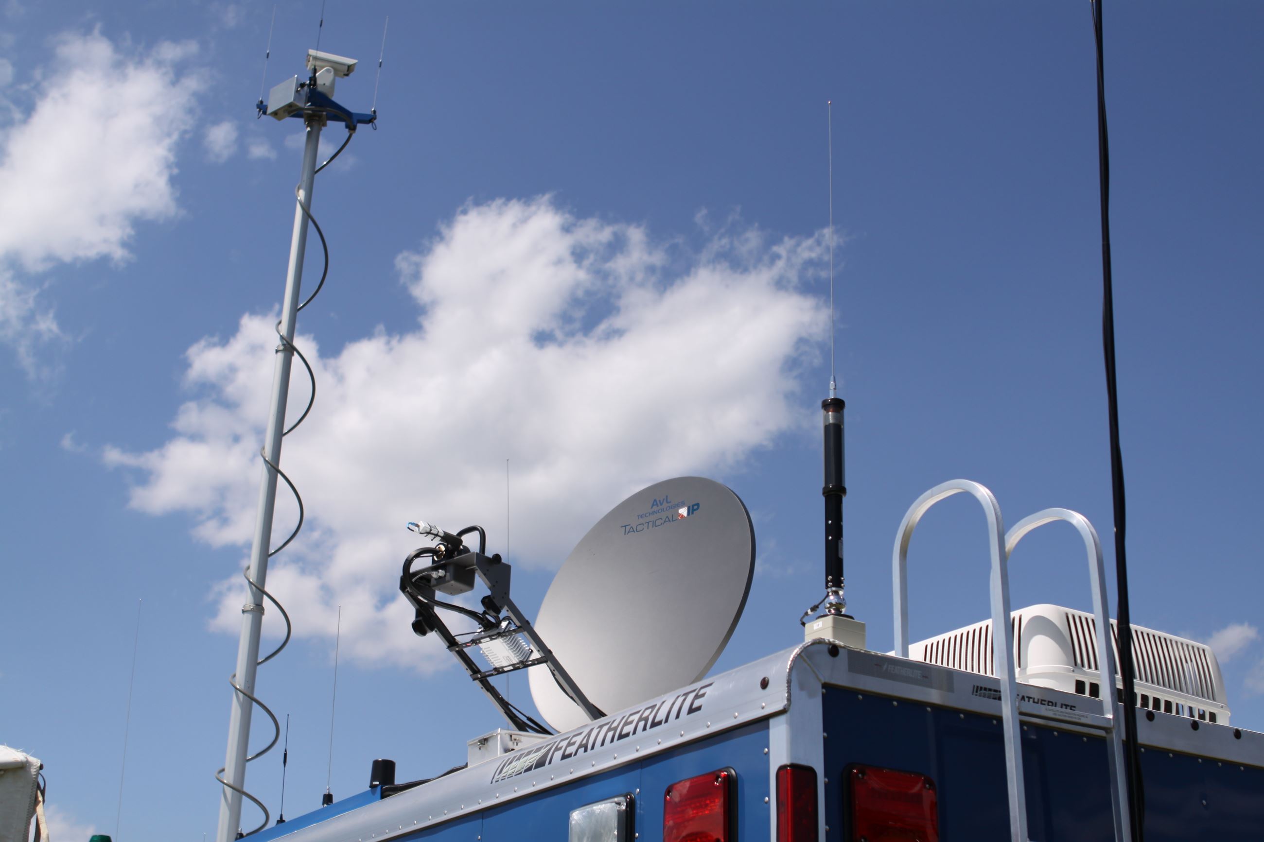 Communications equipment for the mobile 9-1-1 center at the Harpeth River Ride in 2012.