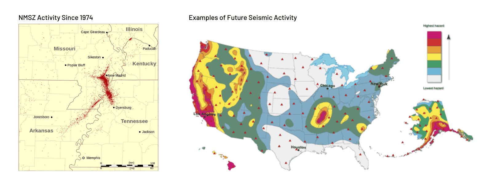 Map of NMSZ history and possible future activity.